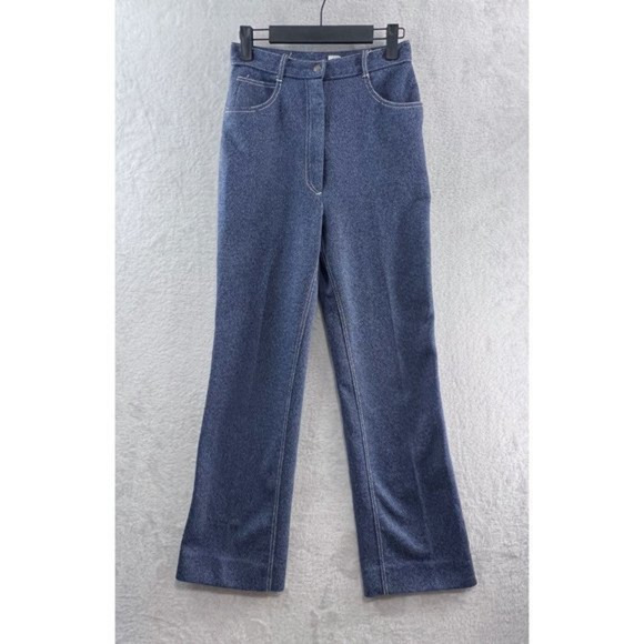 Vintage Sears Womens Pants Perma‎ Prest Polyester Trouser - Picture 1 of 10